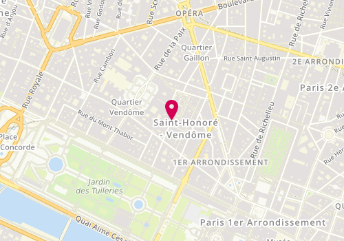 Plan de La Trattoria Bellusci, 10 Rue du Marché Saint-Honoré, 75001 Paris