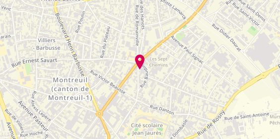 Plan de French Crunch, 66 Rue de Romainville, 93100 Montreuil
