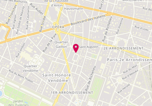 Plan de Villa Dondelli, 1 Rue Monsigny, 75002 Paris