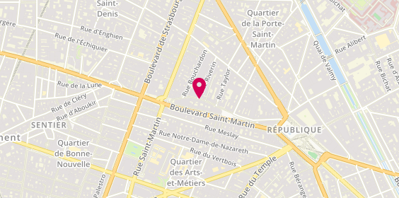 Plan de L'Alsacien République - Restaurant / Bar à Flammekueche, 9 Rue René Boulanger, 75010 Paris