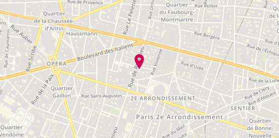 Plan de Les Artisans de la Pizza, 25 Rue Saint-Marc, 75002 Paris