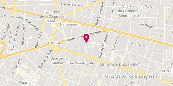 Plan de Cafe Concerto, 24 Rue de Gramont, 75002 Paris