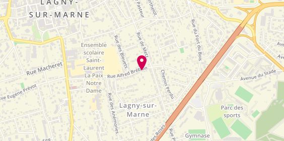 Plan de Lagny'S Pizza, 7 Rue Alfred Brébion, 77400 Lagny-sur-Marne