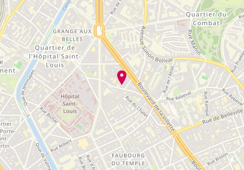 Plan de Pizza And Foods Bd, 23 Rue de Sambre-Et-Meuse, 75010 Paris