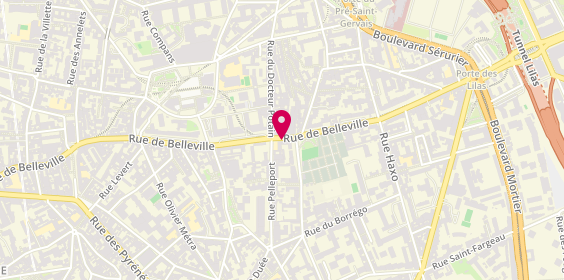 Plan de Eleos pizza, 238 Rue de Belleville, 75020 Paris