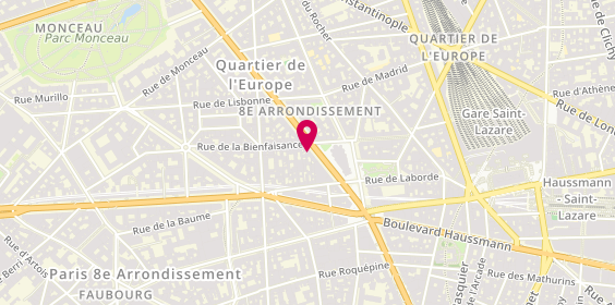 Plan de Coté Pizza, 65 Boulevard Malesherbes, 75008 Paris