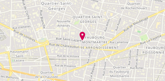 Plan de Pizzeria Saint Lazare, 13 Rue Saint-Lazare, 75009 Paris