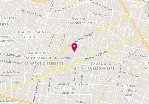 Plan de Pizza Hut, 9 Rue Marguerite de Rochechouart, 75009 Paris
