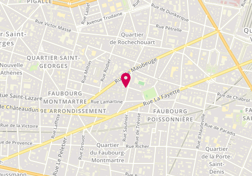 Plan de The Slicerie, 13 Rue Marguerite de Rochechouart, 75009 Paris