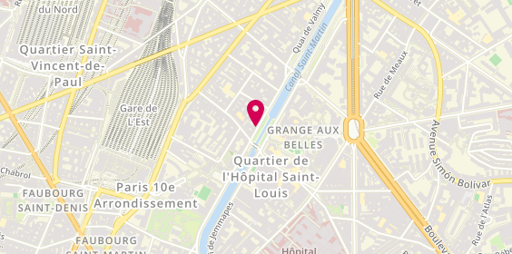 Plan de Bricktop Pizza Paris, 153 Quai de Valmy, 75010 Paris