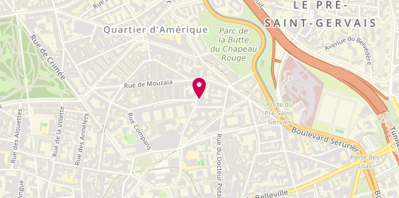 Plan de La Chaumonnerie, 22 Rue des Lilas, 75019 Paris
