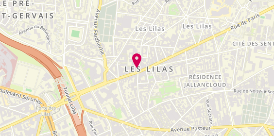 Plan de Restaurant BAROLO Les Lilas, 3 Rue Jean Moulin, 93260 Les Lilas