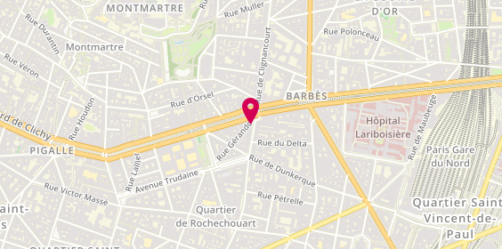 Plan de Neuvième Sauvage, 20 Rue Gérando, 75009 Paris