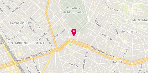 Plan de Piazitalia, 4 Rue Caulaincourt, 75018 Paris