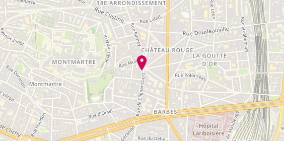 Plan de Pizza Noni, 39 Rue de Clignancourt, 75018 Paris