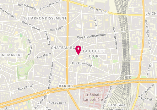 Plan de O'63, 63 Rue Myrha, 75018 Paris