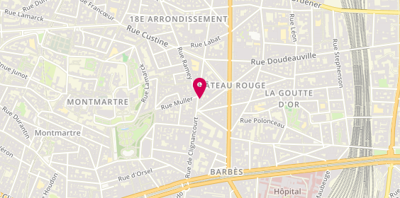 Plan de Cantine Montmartre, 38 Rue de Clignancourt, 75018 Paris
