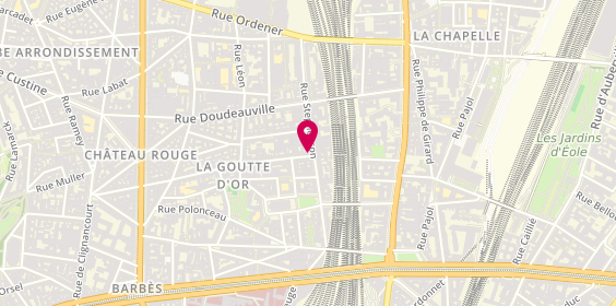 Plan de Pizza Cinq, 2 Rue Myrha, 75018 Paris