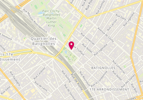 Plan de Restaurant la Gioconda, 1 Rue Brochant, 75017 Paris