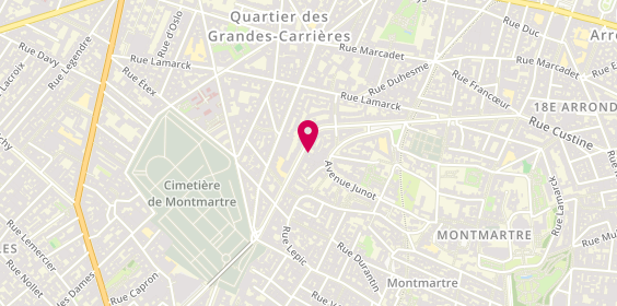 Plan de La Fabbrica Montmartre, 46 Rue Caulaincourt, 75018 Paris