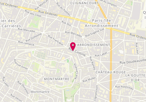 Plan de Il Padrino, 49 Rue Custine, 75018 Paris