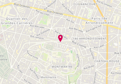 Plan de La Bohémienne, 112 Rue Caulaincourt, 75018 Paris