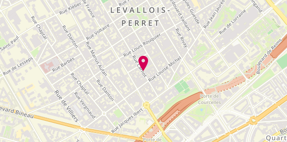 Plan de Le Comptoir, 28 Rue Carnot, 92300 Levallois-Perret