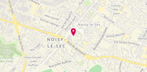 Plan de O'Resto, 13 Rue de Béthisy, 93130 Noisy-le-Sec