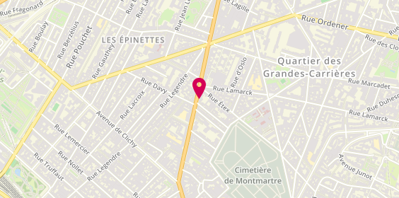 Plan de ABEL, 56 avenue de Saint-Ouen, 75018 Paris