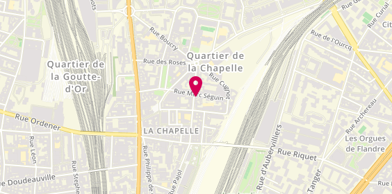 Plan de Chez Cyrille, 15 Rue Marc Seguin, 75018 Paris