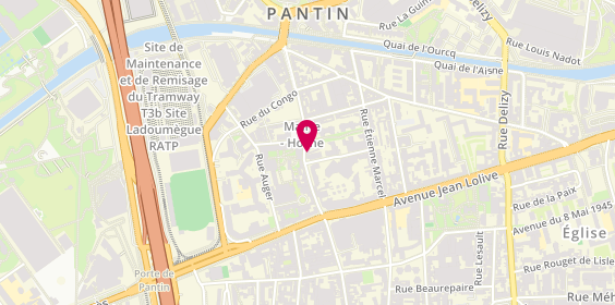 Plan de Pizza Delizia, 26 Rue Hoche, 93500 Pantin