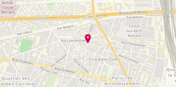 Plan de Delices du Maghreb, 34 Rue Letort, 75018 Paris