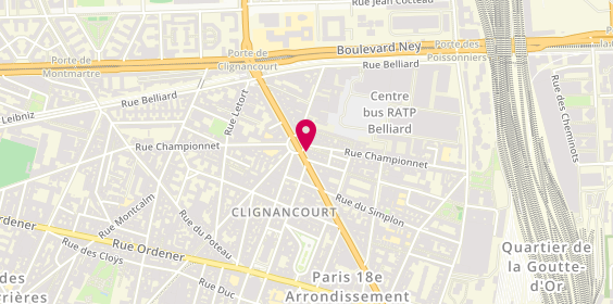 Plan de Hidaya, 58 Boulevard Ornano, 75018 Paris