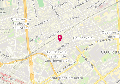 Plan de Pizzeria Bovinelli, 61 Rue de Bitche, 92400 Courbevoie