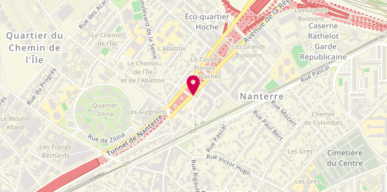 Plan de Pizza Time, 14 avenue de la République, 92000 Nanterre