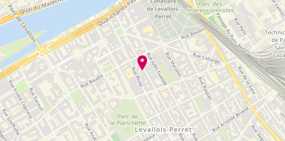 Plan de Chez Aldo, 103 Rue Edouard Vaillant, 92300 Levallois-Perret