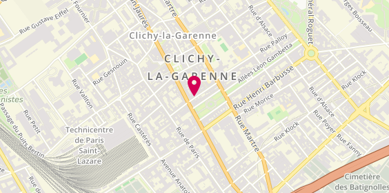 Plan de Ché le Libanais, 13 Rue Victor Méric, 92110 Clichy