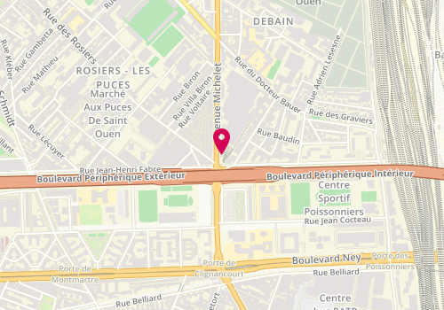 Plan de Pizza Five, 141 avenue Michelet, 93400 Saint-Ouen-sur-Seine