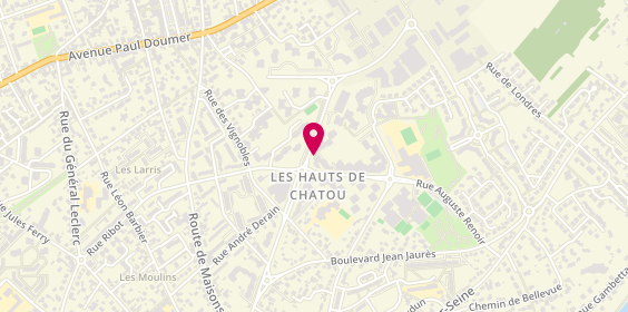 Plan de Chatou Pizzeria, 24 avenue Guy de Maupassant, 78400 Chatou