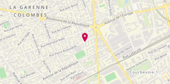 Plan de Pizza Playa, 13 Rue Pierre Brossolette, 92400 Courbevoie