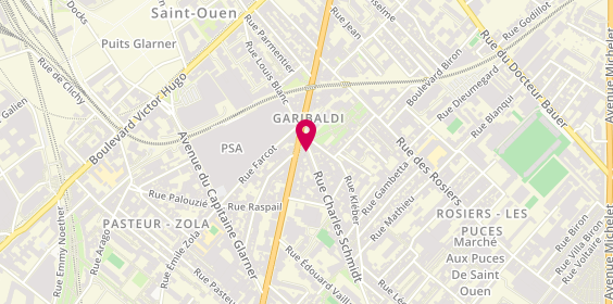 Plan de Rc Pizza, 4 Rue Charles Schmidt, 93400 Saint-Ouen-sur-Seine