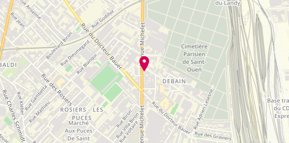 Plan de Le Crousty One / O'CROUSTY, 75 avenue Michelet, 93400 Saint-Ouen-sur-Seine