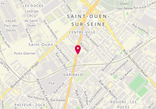 Plan de Victoria Pizza, 43 avenue Gabriel Péri, 93400 Saint-Ouen-sur-Seine