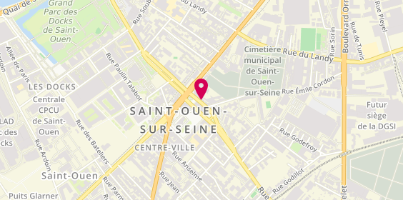 Plan de Allo Pizza MB RESTAURATION, 5 Rue Doct Bauer, 93400 Saint Ouen