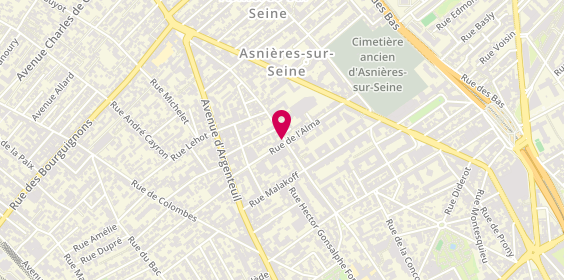 Plan de Via Veneto, 59 Rue du Révérend Père Christian Gilbert, 92600 Asnières-sur-Seine