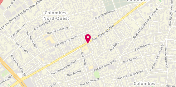 Plan de Blabla Colombes, 319 Rue Gabriel Péri, 92700 Colombes