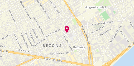 Plan de Dominos Pizza, 82 Rue Edouard Vaillant, 95870 Bezons