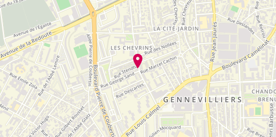 Plan de Intenso Pizza, 49 Rue de la Couture d'Auxerre, 92230 Gennevilliers