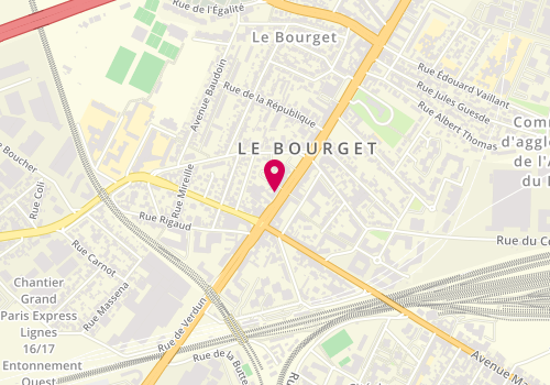 Plan de Pizza Time, 55 avenue de la Division Leclerc, 93350 Le Bourget
