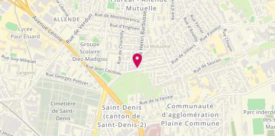 Plan de Dolce Pizza, 35 Rue Henri Barbusse, 93200 Saint-Denis